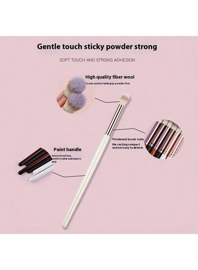 White Soft Bristle Smudging Brush For Eyeshadow Contouring Concealer Beginners - Image 3